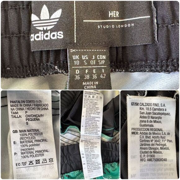 ADIDAS Originals X HER STUDIO LONDON Shorts Multicolor 90s Floral Tropic Size S - Picture 9 of 9